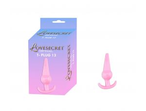 Korek analny Lovesecret Sensual T Plug 13 różowy 12,6 cm