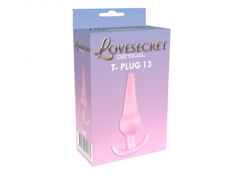 Korek analny Lovesecret Sensual T Plug 13 różowy 12,6 cm - 2