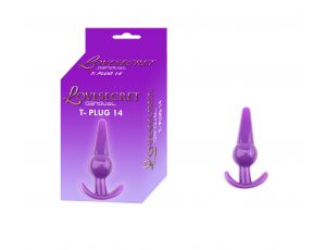 Korek analny elastyczny TPE Lovesecret Sensual fioletowy 12,6 cm