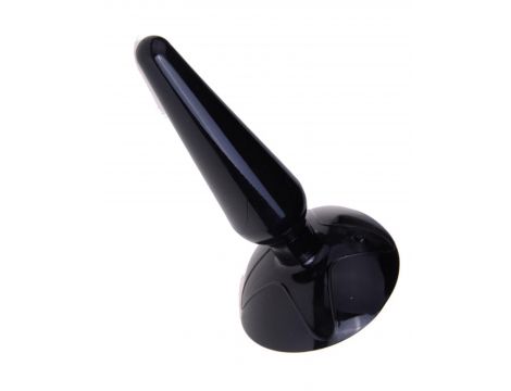 Korek analny z przyssawką Lovesecret czarny 11 cm - 3