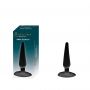 Korek analny z przyssawką Lovesecret czarny 11 cm - 2