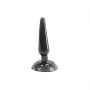 Korek analny z przyssawką Lovesecret czarny 11 cm - 5