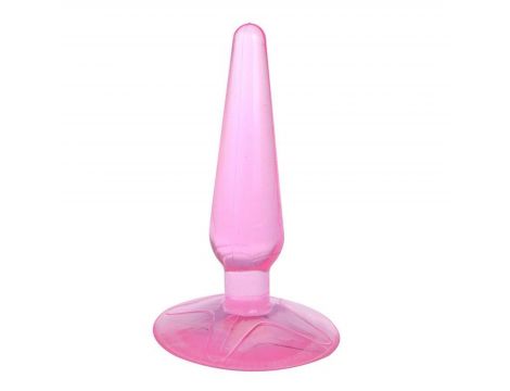 Korek analny Lovesecret z przyssawką różowy 11 cm