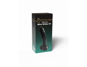 Mini dildo realistyczne Lovesecret czarne 14 cm z przyssawką