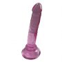 Realistyczne mini dildo Lovesecret fioletowe 14 cm z przyssawką - 4
