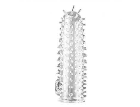 Rękaw na penisa przezroczysty z wypustkami Lovesecret 12,5 cm - 3