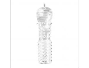Transparentny rękaw na penisa z wypustkami Lovesecret 12,5 cm