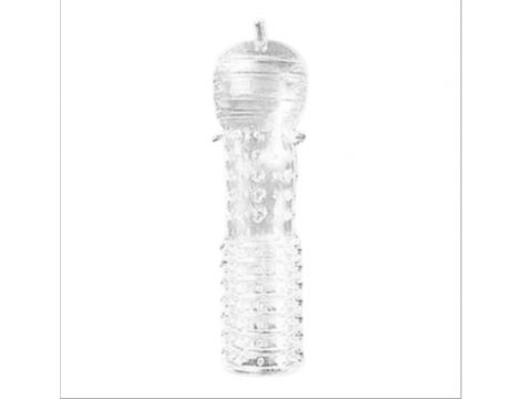 Transparentny rękaw na penisa z wypustkami Lovesecret 12,5 cm