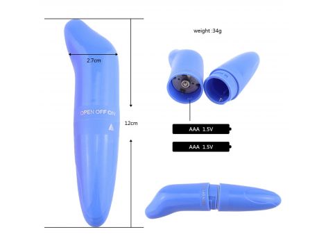 Mini Wibrator Punktu G Lovesecret Fioletowy na Baterie AAA - 3