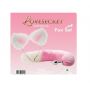 Zestaw lisiego ogonka i uszu Lovesecret różowo biały 20 cm - 4