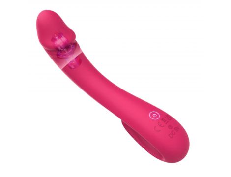 Wibrator punktu G Vibey elastyczny różowy USB 19 cm - 2