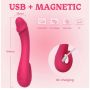 Wibrator punktu G Vibey elastyczny różowy USB 19 cm - 4