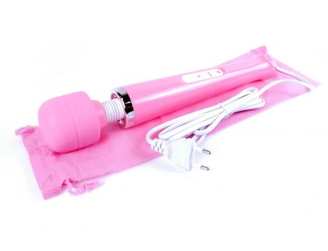 Stymulator-Magic Massager Wand Cable 110-240V Pink 10 Function - 2