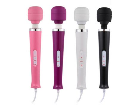 Stymulator-Magic Massager Wand Cable 110-240V Pink 10 Function - 4