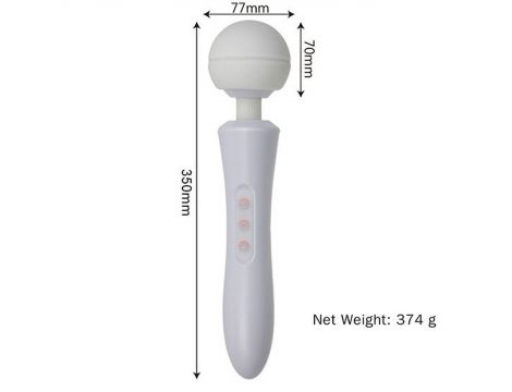 Stymulator-Massager Ultra Powerful -Big USB White 20 Function - 3