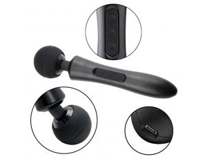 Stymulator-Massager Ultra Powerful -Big USB Black 20 Function