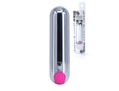 Wibrator-Strong Bullet Vibrator Silver/Pink USB 10 Function - 7