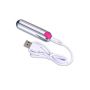 Wibrator-Strong Bullet Vibrator Silver/Pink USB 10 Function - 2