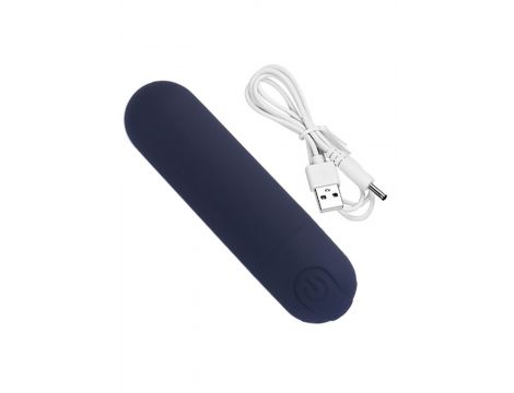 Wibrator-Strong Bullet Vibrator Black USB 10 Function - 5