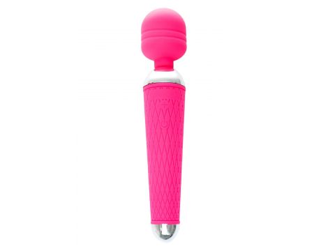 Masażer wand silikonowy B Series Magic różowy USB 19,5 cm 10 funkcji