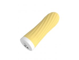 Stymulator-Rechargeable Silicone Touch Vibrator USB 10 Functions - Yellow