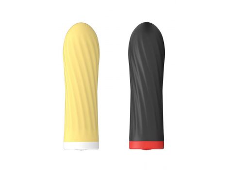Stymulator-Rechargeable Silicone Touch Vibrator USB 10 Functions - Yellow - 3
