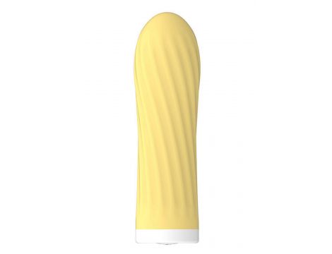 Stymulator-Rechargeable Silicone Touch Vibrator USB 10 Functions - Yellow - 6