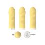 Stymulator-Rechargeable Silicone Touch Vibrator USB 10 Functions - Yellow - 9