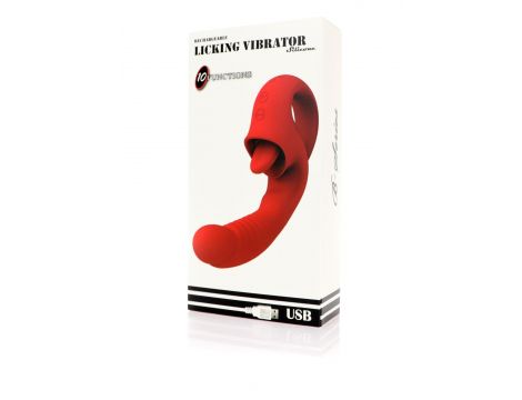 Wibrator - Rechargeable Licking Vibrator USB 10 Functions - 5