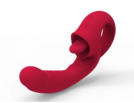 Wibrator - Rechargeable Licking Vibrator USB 10 Functions - 8