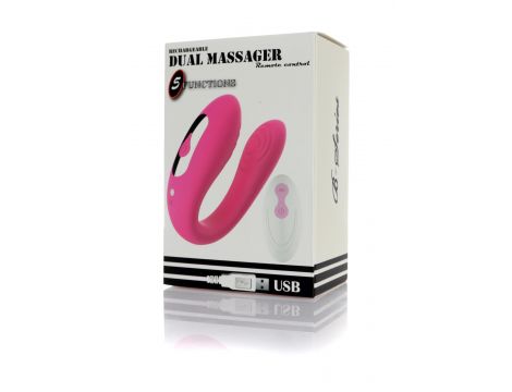Stymulator - Massager Dual Vibrator USB 5 Functions / Remote Control - 7