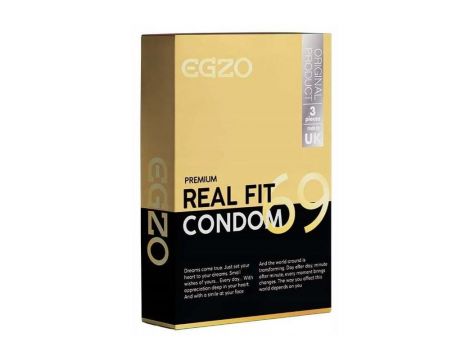 Prezerwatywy EGZO traditional condom REAL FIT 3pc