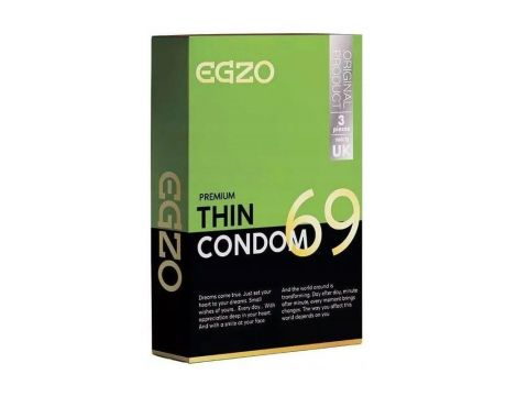 Prezerwatywy EGZO traditional condom THIN 3pc