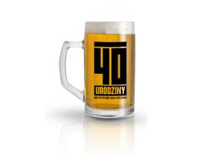 Kufel szklany House of Mugs 500 ml na 40 urodziny