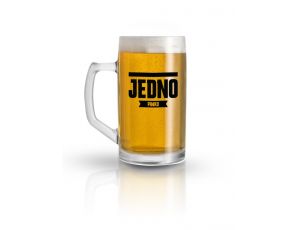 Kufel szklany Jedno Piwko House of Mugs 500 ml