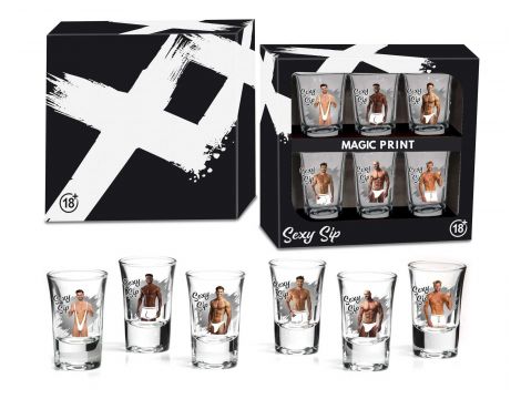 Zestaw 6 kieliszków Sexy Sip 35ml House of Mugs