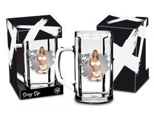 Kufel szklany Sexy Sip 500ml House of Mugs