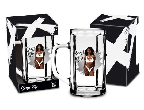 Kufel szklany Sexy Sip 500ml House of Mugs - 6