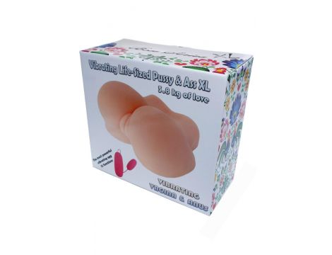 Masturbator-Vibrating Life-Sized Pussy & Ass XL - quality II - 2