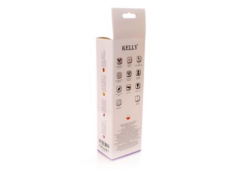 Wibrator-KELLY Purple- 12 vibration functions / 8 stimulation functions USB - 5