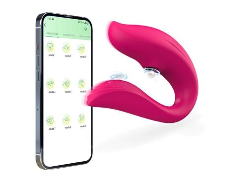 Wibrator przenośny sterowany aplikacją Lyla różowy silikonowy USB - 3