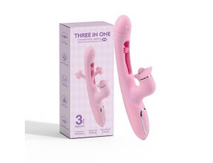 Trzyfunkcyjny wibrator B Series Lyla silikonowy USB wodoodporny