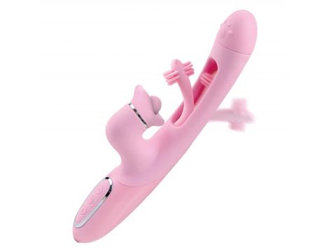 Trzyfunkcyjny wibrator B Series Lyla silikonowy USB wodoodporny - 2