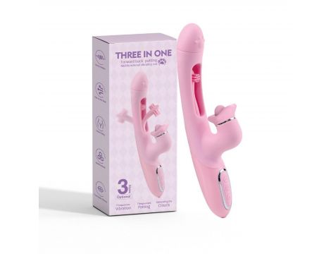 Trzyfunkcyjny wibrator B Series Lyla silikonowy USB wodoodporny