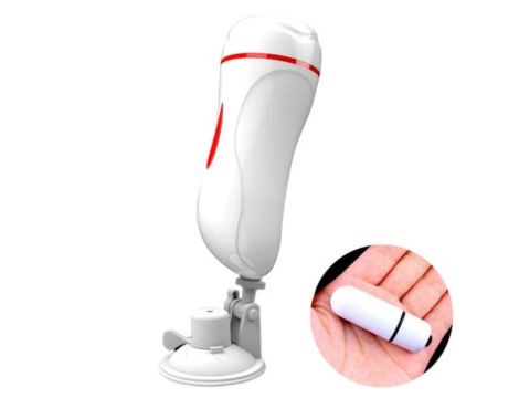 Męski masturbator wibrujący z przyssawką B-Series Lyla wodoodporny - 4
