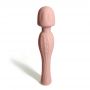 Wibrator Velvet Vibe jasnoróżowy wodoodporny 20 cm - 2