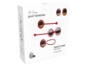 Wibrujące kulki Kegla Trinity Tones silikonowe wodoodporne 12 cm zestaw 3