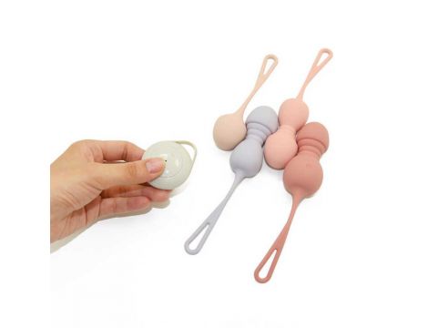 Kulki Kegla wibrujące silikonowe Lyla z pilotem 16 cm - 2