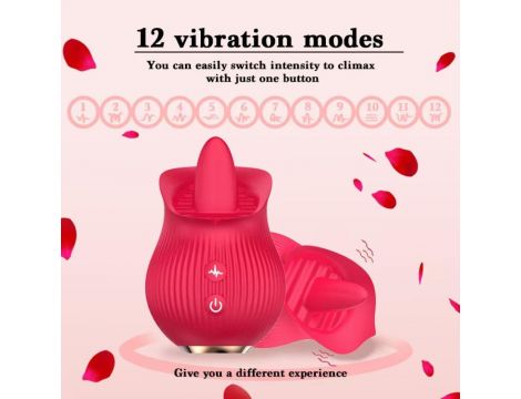Stymulator łechtaczki z lizaniem Petal Bliss silikonowy USB 9cm - 3