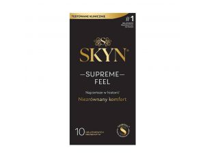 Prezerwatywy ultracienkie SKYN Supreme Feel poliizoprenowe 10 sztuk